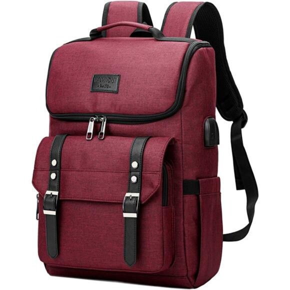 Vintage Backpack Travel Laptop Backpack with usb Charging Port for